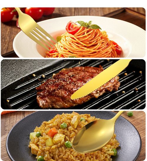 24-Piece Stainless Steel Cutlery Gift Set (Knives, Forks, and Spoons) – Silver and Gold
