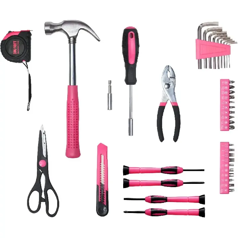 39-Piece Basic Tool Kit – Multifunctional household hand tool set with storage case,ideal for home repairs, college dorm essentials, DIY projects, and gifting.