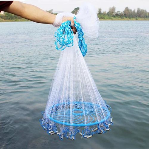 Hand-thrown net, monofilament flying disc type casting net fishing net