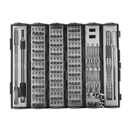 MYJ 128 Pcs Multi-functional Screwdriver Set Portable Magnetic Screwdriver Tool Set S2 Steel mobile phone repair manual tool
