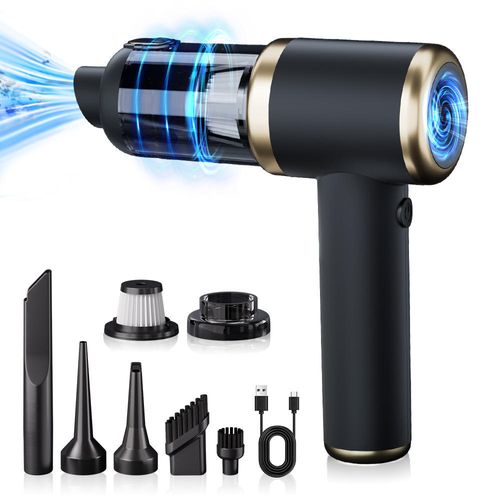 The car vacuum cleaner integrates suction and blowing functions with strong suction power