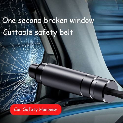 Automobile safety hammer, car window breaker, emergency hammer, seat belt cutter, automobile tools, life-saving escape hammer, aluminum alloy
