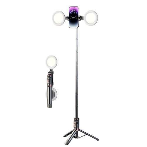 2 LED lights, selfie stick, mobile phone stand, tripod, remote control mobile phone stand, on-site tripod support, tablet computer, tripod remote control camera