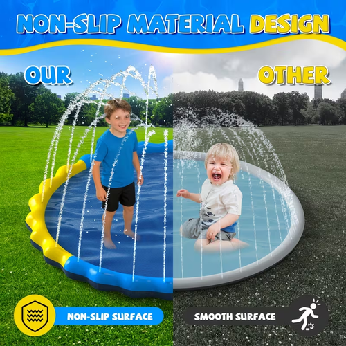 PVC inflatable water spray mat for children, outdoor water spray mat, portable folding toy