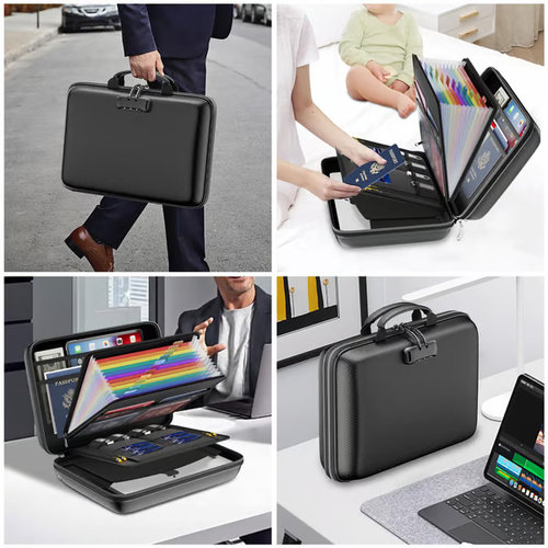 Fireproof File Organizer with Lock