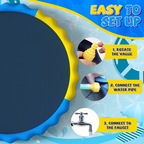 PVC inflatable water spray mat for children, outdoor water spray mat, portable folding toy