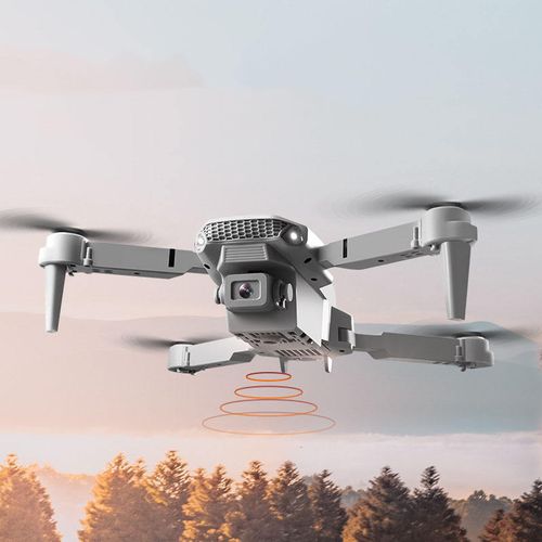 Built-in display camera for smartphone-controlled quadcopter drones