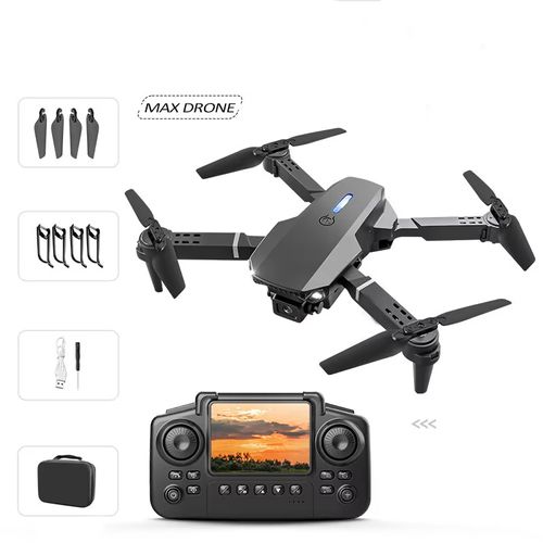 Built-in display camera for smartphone-controlled quadcopter drones