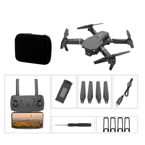 Built-in display camera for smartphone-controlled quadcopter drones