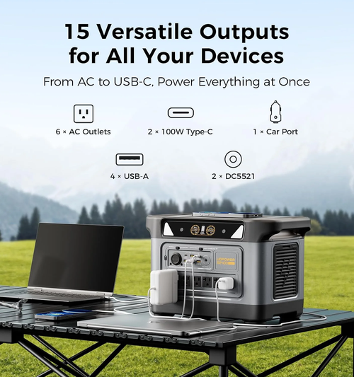 UDPOWER S2400 Portable Power Station - 2083Wh | 3000W Surge