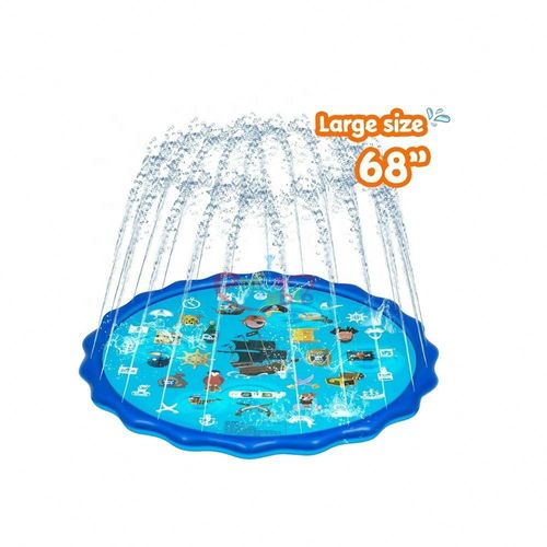 PVC inflatable water spray mat for children, outdoor water spray mat, portable folding toy