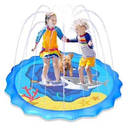 PVC inflatable water spray mat for children, outdoor water spray mat, portable folding toy