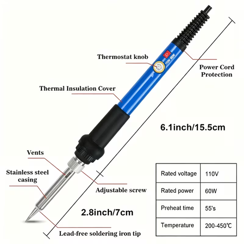 80W Digital Display Soldering Iron Set with Switch 908S908V908D Home Soldering Iron Tools