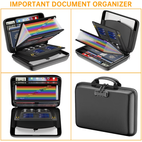 Fireproof File Organizer with Lock