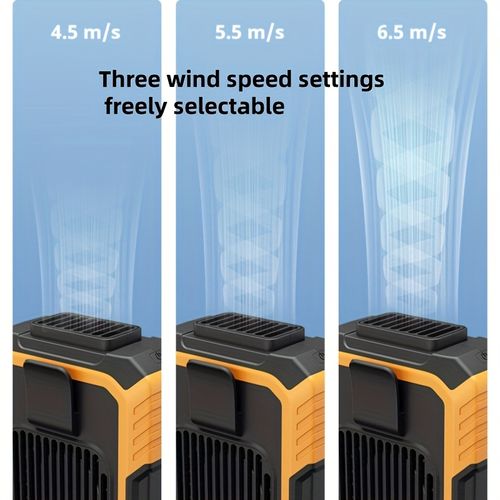Portable Waist Fan 3-in-1 – Rechargeable Hands-Free Cooling Fan with LED Light & Power Bank. High-Power USB Fan for Outdoor Work, Camping, Travel, or Indoor Use. Stay Cool Anywhere! 💨🔋