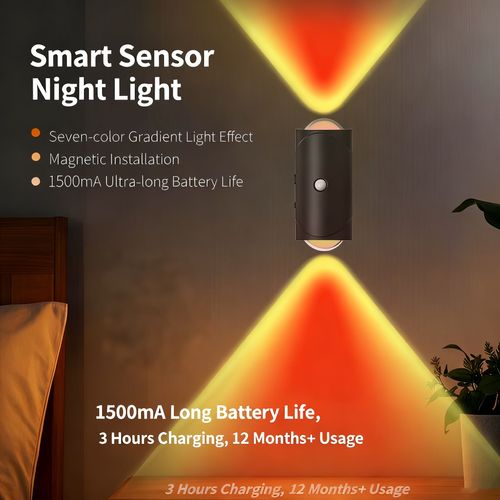 Smart Rechargeable Night Light with Remote & Motion Sensor - Free Delivery Ghana