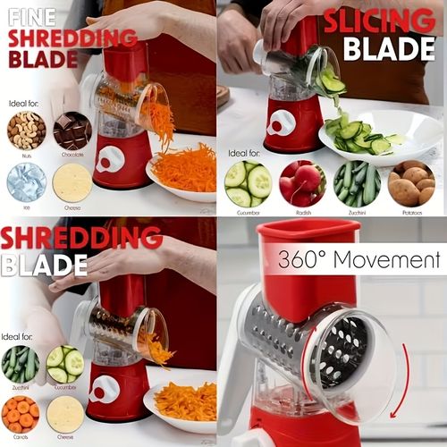 🍅🥔🧀Rotating Vegetable Slicer and Grater🍅🥔🧀