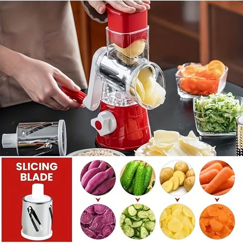 🍅🥔🧀Rotating Vegetable Slicer and Grater🍅🥔🧀