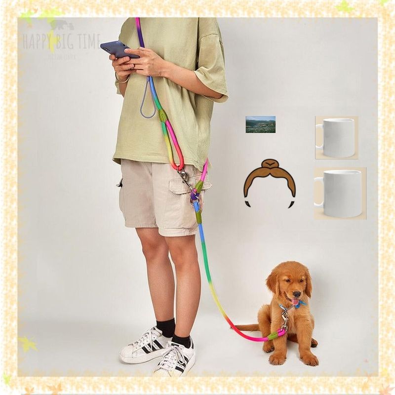 Reflective Nylon Leashes Pet Dogs Chain Traction