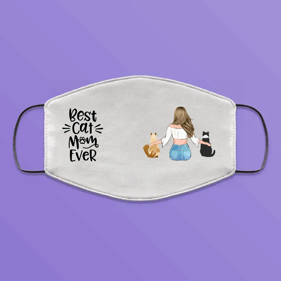 Cat Mom Customizable Adult Face Mask