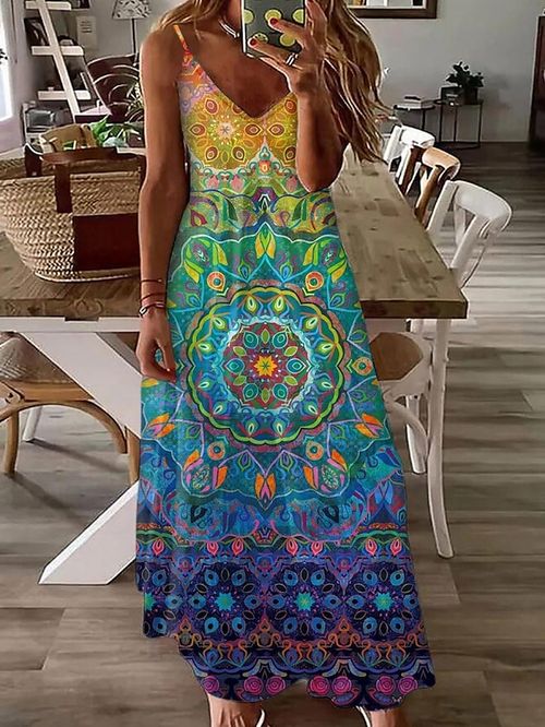 Women's Long Dress Maxi Dress Casual Dress Summer Dress Slip Dress Floral Fashion Elegant Dress Daily Date Vacation Print Sleeveless V Neck Dress Loose Fit Yellow Pink Red Summer Spring S M L XL XXL
#9543153