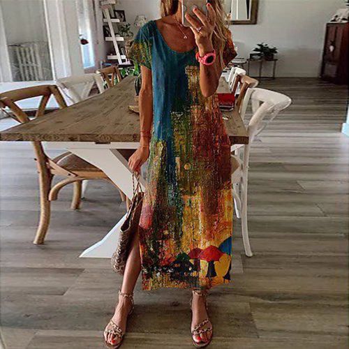 Artistic Boho Chic Tunic Dress