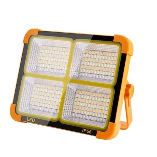 Solar Portable LED Floodlight USB Battery Outdoor Rechargeable Portable Camping Light Emergency LED