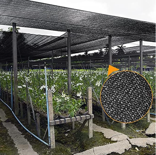 Sun Shade Cloth Breathable Sun Shade Sail Rectangular Garden HDPE 60%-70% UV Block Shade Net Durable Perfect for Outdoor Yard Black