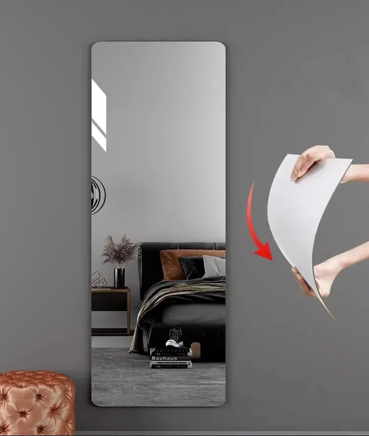 Flexible Mirror Sheets Self Adhesive Non Glass Mirror,Acrylic Mirrors for Wall,Mirror Tiles,Wall Mirror Full Length,Full Body Mirror,