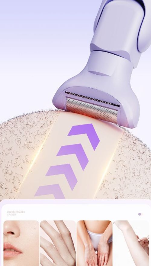 Electric Lady Shaver USB Cordless Facial Hair Remover for Underarm Arm Nose