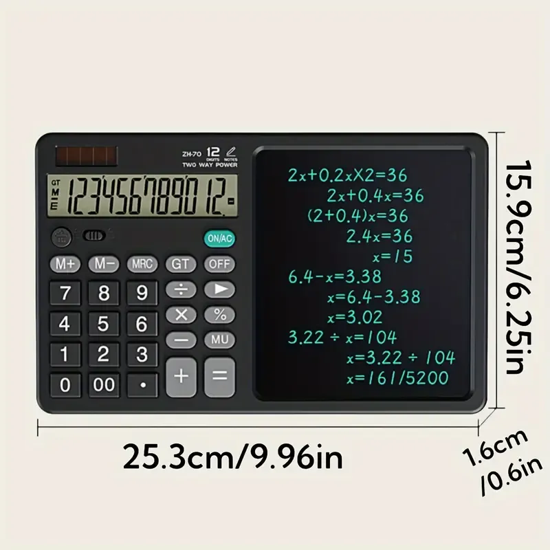 30.48cm Touchscreen Calculator with Notepad Display