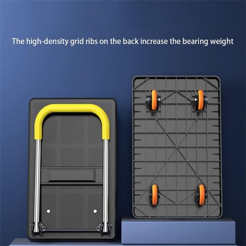 Multifunctional folding trolley, Platform Hand Truck Foldable Push Cart Dolly Heavy Duty Space Saving Collapsible for Loading and Storage