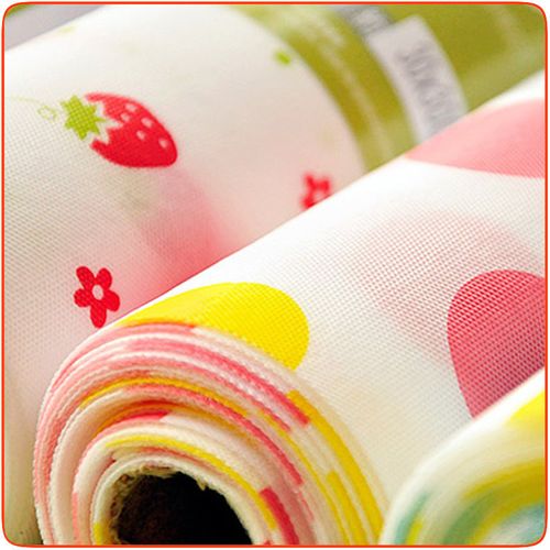 5 Rolls Wardrobe Moisture-proof Mat Printing Cabinet Drawer Pad Kitchen Drawer Pad Shoe Cabinet Mat