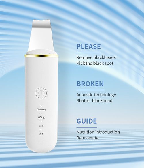 Ultrasonic Skin Scrubber Spatula, Improved Remover, Pore Cleanser, Face Scraper, Extractor, Face Deep Cleaning Machine for Women and Men