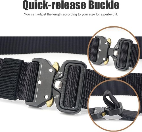 3 Pack Simple Military Enthusiast Tactical Nylon Belts