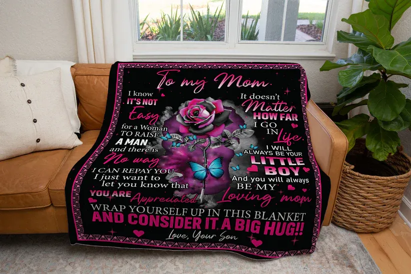 Mom - You Are Appreciated,Blanket From Son