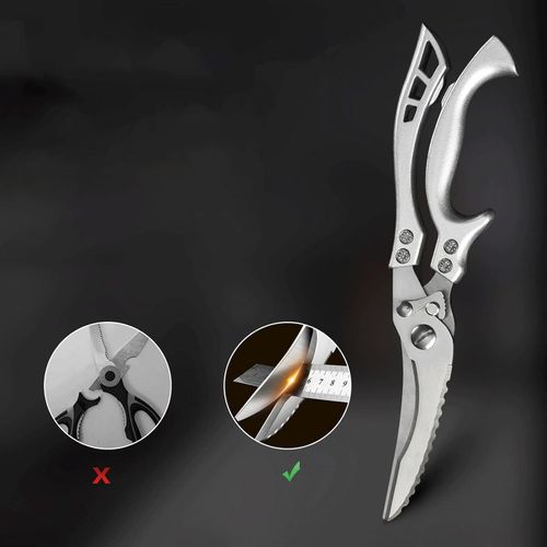 Kitchen Scissors, Stainless Steel Kitchen Scissor Powerful Chicken Bone Scissors Multifunctional Chicken Duck Fish Cutter Shears Kitchen Tools