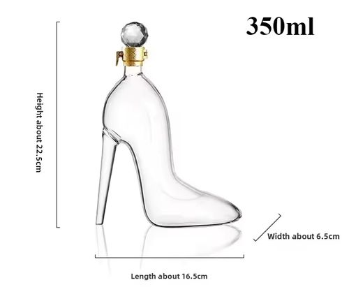 High Heels Soaking Wine Glass Bottle Sealed Jar Creative Empty Bottle Soaking Ginseng Wine Soaking Device Red Wine Bottle