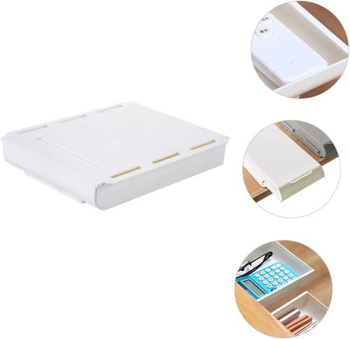 Storage Container Wall-mounted Drawer Organizer Large Size Storage Box White for Office and Home Organization