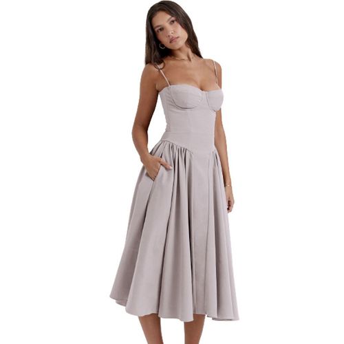 Elegant Off Shoulder Midi Dress