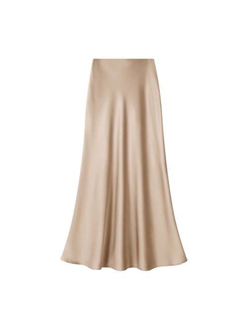 Elegant Satin Maxi Skirt for Women