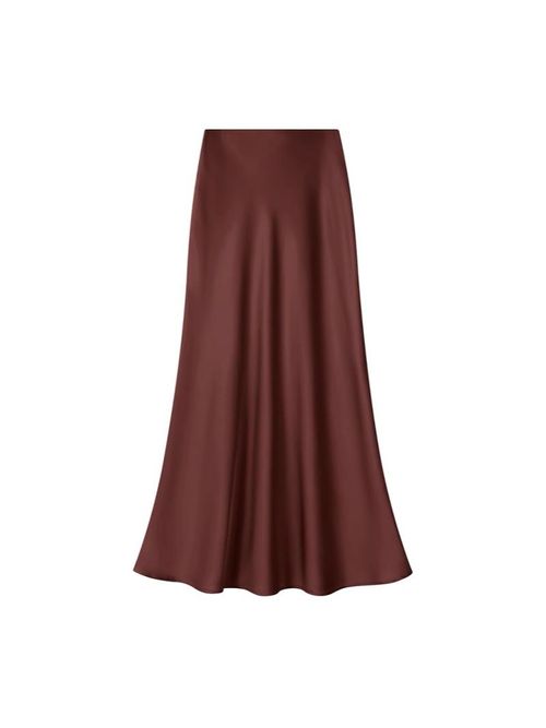 Elegant Satin Maxi Skirt for Women