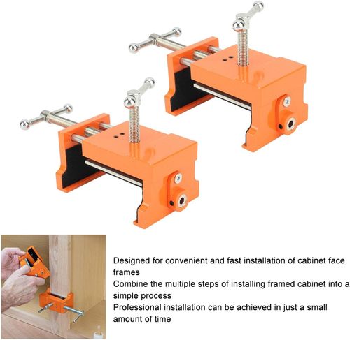 2 PCS aluminum panel frame clips for easy cabinet installation, suitable for DIY projects and professional cabinet work