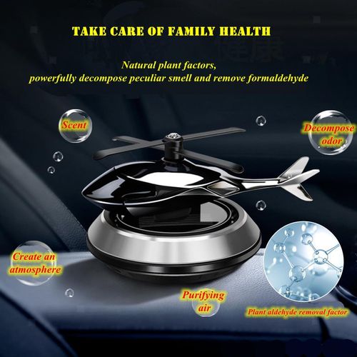 Solar Aircraft Car Ornaments Center Console 2025 New Car High-end Men's Car Interior Accessories Decorations
