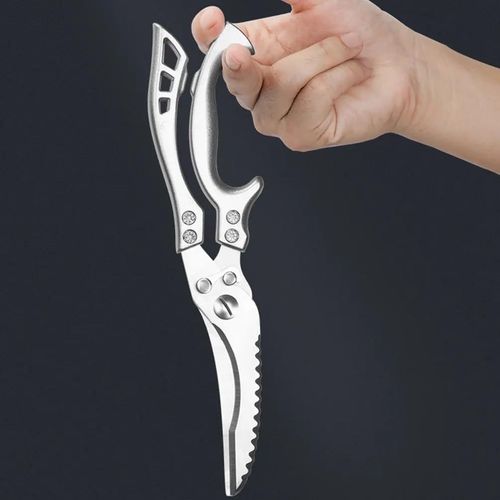 Kitchen Scissors, Stainless Steel Kitchen Scissor Powerful Chicken Bone Scissors Multifunctional Chicken Duck Fish Cutter Shears Kitchen Tools