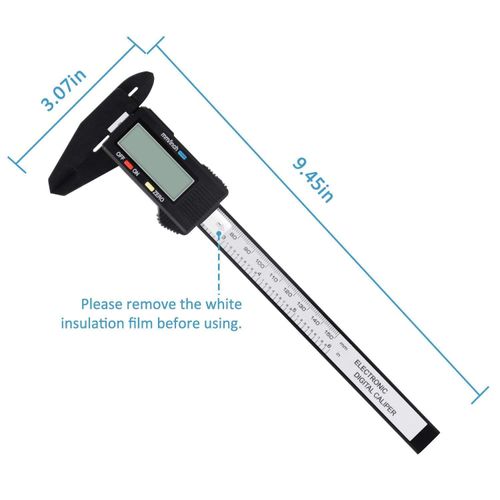 150mm 100mm Electronic Digital Caliper Carbon Fiber Vernier Caliper Micrometer Measuring Tool Digital Ruler