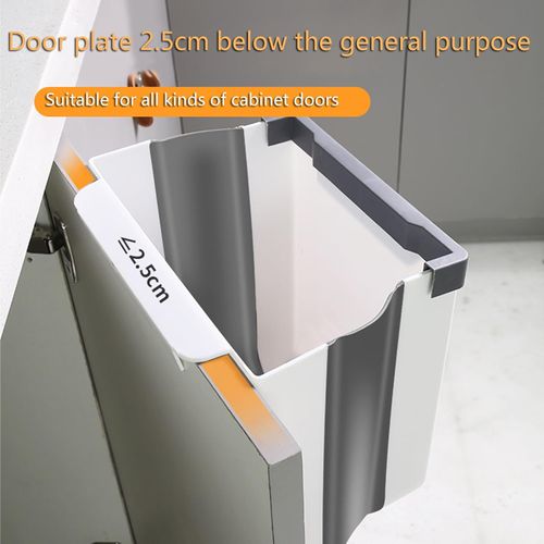 10L Kitchen Trash Can Trash Can Wall Mounted Trash Can Recycle Garbage Can Kitchen Garbage Bin Bathroom Cabinet Door