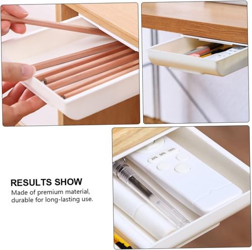 Storage Container Wall-mounted Drawer Organizer Large Size Storage Box White for Office and Home Organization