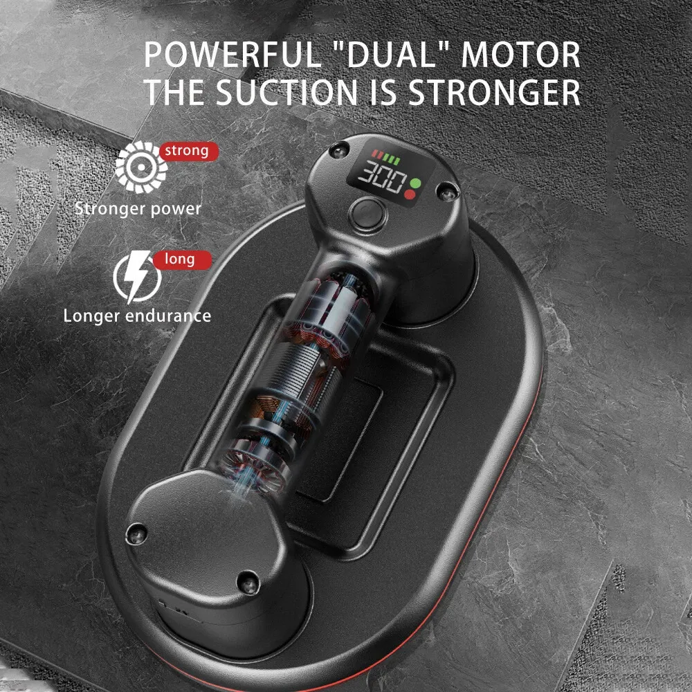 Electric Vacuum Suction Cup Lifter with Digital Displayur