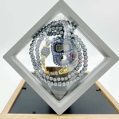1pc Finger Ring Counter For Praying With Rhinestones, Muslim Prayer Beads & Tasbih Bracelet Set